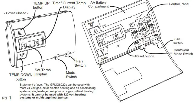 Manual Termostato Ritetemp 8022C-fig1