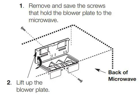 Manual de instrucciones del horno microondas SAMSUNG ME21R7051SS - ADAPTACIÓN DEL SOPLADOR DE MICROONDAS