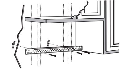 Manual de instrucciones del horno microondas SAMSUNG ME21R7051SS - FIJE LA PLACA DE MONTAJE