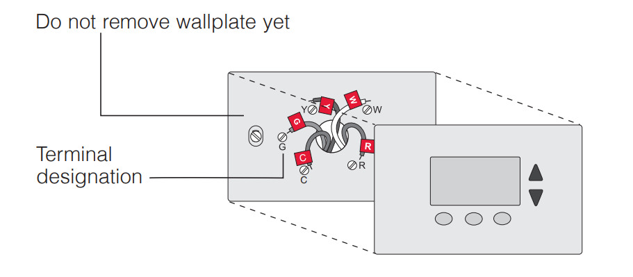 Termostato digital no programable Honeywell RTHL3550-Apague la alimentación 1