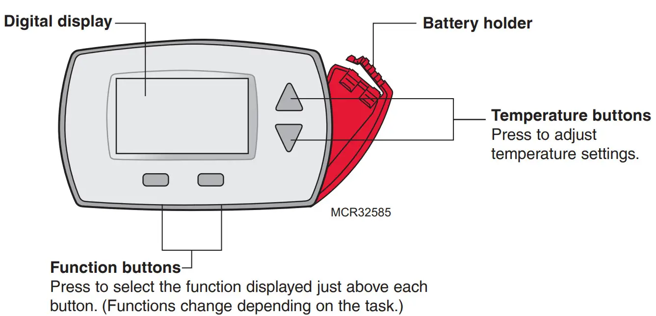 Honeywell RTHL3550 Controles sin termostato Termostato-ATENCIÓNe