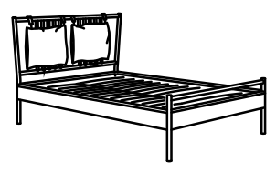 IKEA Skorva Marcos de cama - 1