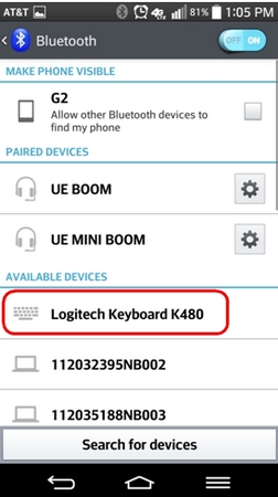Configuración de Bluetooth