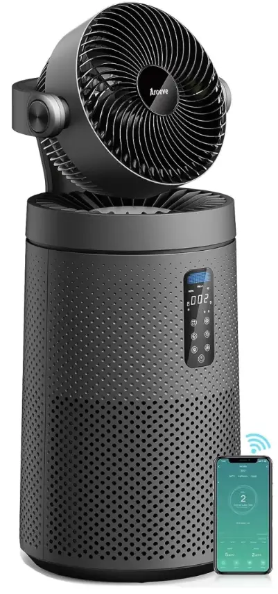 Aroeve-MK08W-Ventilador purificador inteligente-producto