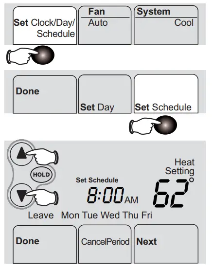 Honeywell FocusPRO 6000 Series Programmable - programa