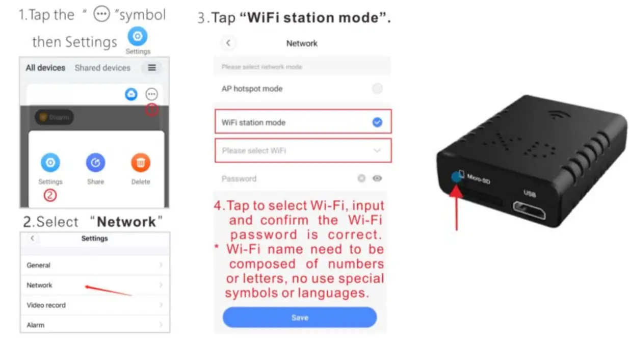 Cámaras V380 Pro 2.4G WiFi Cámara de Vigilancia - app3