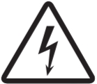 Icono de advertencia eléctrica