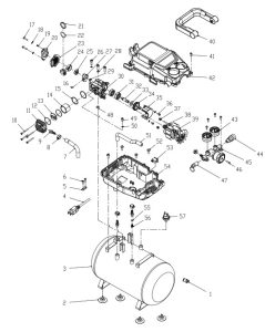 McGRAW 57572 3 Gallon Oil Free Portable Air- Diagrama