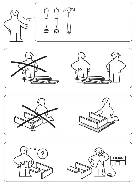 IKEA 302.485.75 Cuna Sundvik - herramientas