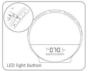 Botón de luz LED