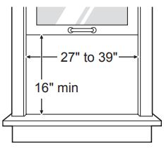 Manual del usuario del aire acondicionado LG - Requisitos para ventanas