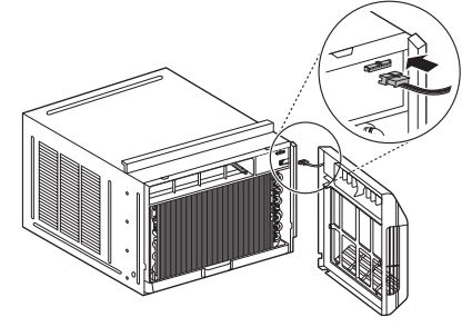 Manual del usuario del acondicionador de aire LG - Conecte el mazo de cables del conjunto de la rejilla frontal al acondicionador de aire.