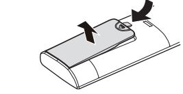 Manual del usuario del aire acondicionado LG - Retire la tapa de la parte posterior del mando a distancia.