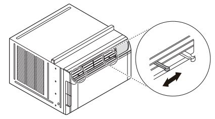 Manual del usuario del aire acondicionado LG - Ajuste de la dirección horizontal del flujo de aire