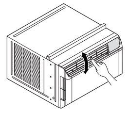 Manual del propietario del aire acondicionado LG - Ajuste de la dirección vertical del flujo de aire