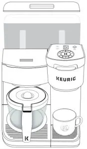 KEURIG K-Duo Essentials Cafetera - Enjuagar y Llenar