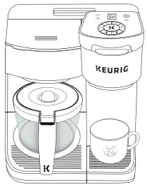 KEURIG K-Duo Essentials Cafetera - Exterior de la cafetera