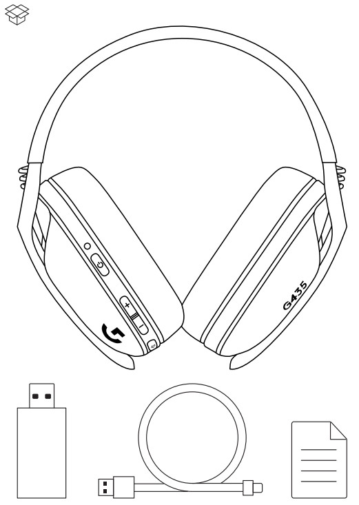Logitech G435 Auriculares inalámbricos para juegos - 1