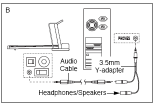 Enchufa un extremo del cable de audio