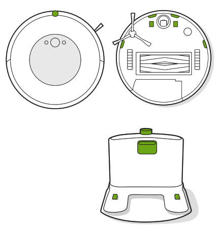 iRobot Roomba Aspirador i3 - Contactos de carga
