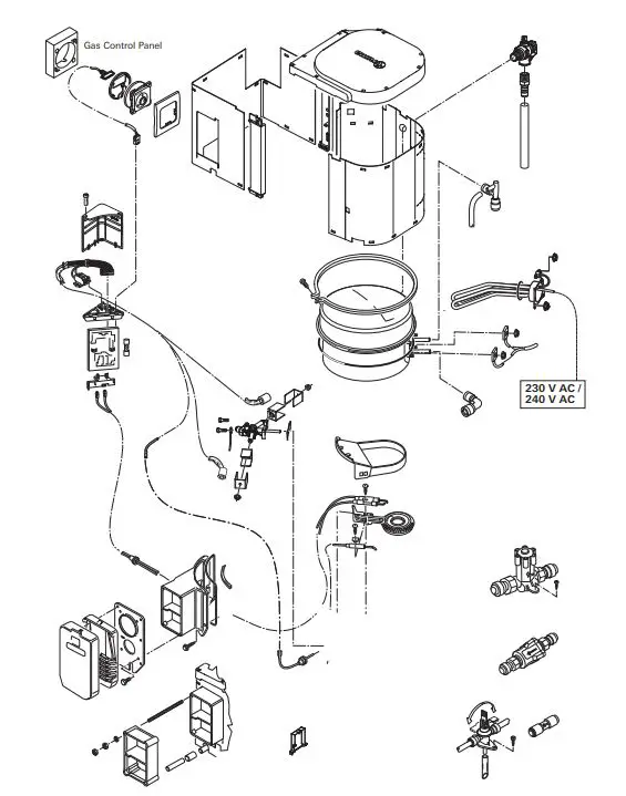 Sistema de agua caliente truma UltraRapid 20