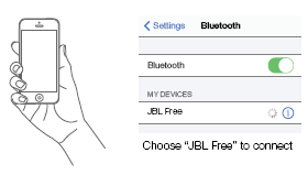 JBL-Free-Wireless-Earbuds-ir al menú Bluetooth