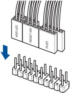 Instalación del conector del panel del sistema