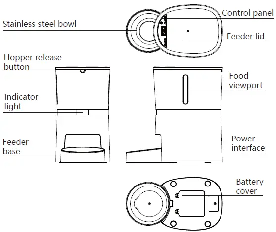 WellToBe-A36-Automatic-Pet-Feeder-FIG-1