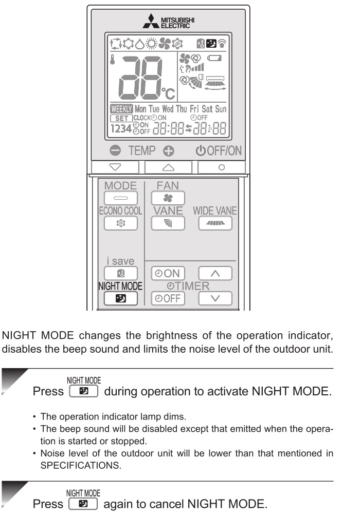 Mitsubishi-Electric-Split-Type-Air-Conditioners-NIGHT-MODE-OPERATION