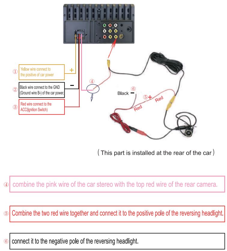HiEHA CP7-9 Upgraded 7 Inch Standard Car Stereo User Manual - Detalles de la conexión de los cables