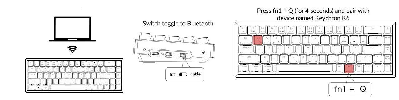 Keychron-K6-Bluetooth-Teclado mecánico-fig- (2)