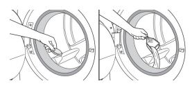 Manual del propietario de la lavadora de carga frontal Whirlpool - Añadir detergente HE a la cesta