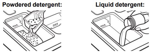 Manual del propietario de la lavadora de carga frontal Whirlpool - Detergente en polvo & Detergente líquido.