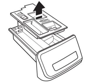 Manual del propietario de la lavadora de carga frontal Whirlpool - Levante el panel de la cubierta tirando hacia arriba.