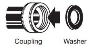 Manual del propietario de la lavadora de carga frontal Whirlpool - Inserte arandelas planas nuevas