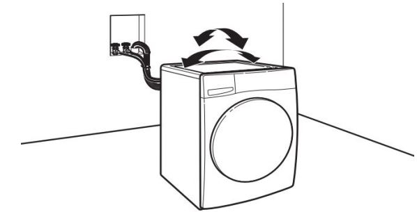 Manual del propietario de la lavadora de carga frontal Whirlpool - Rock washer to test foot contact