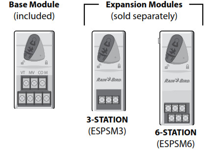Controlador RAIN BIRD ESP-ME3 - Expansión de estaciones
