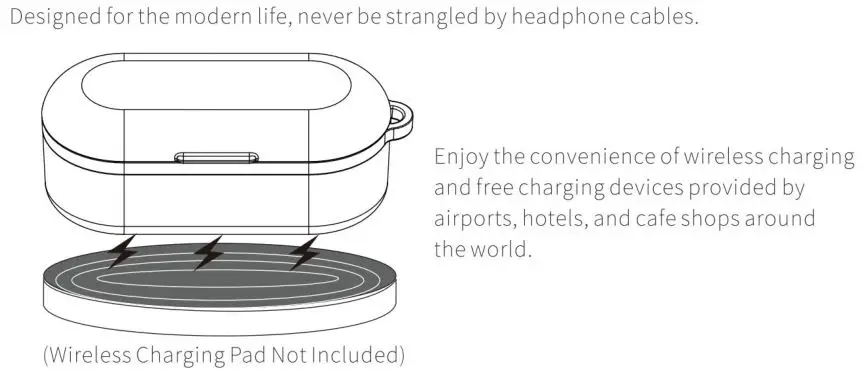 Auriculares inalámbricos TOZO T10 TWS - Caja de carga inalámbrica