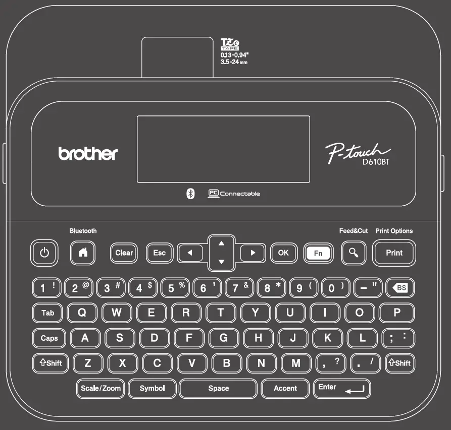 brother PT-D610BT Impresoras de etiquetas