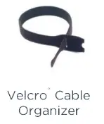 Organizador de cables con velcro