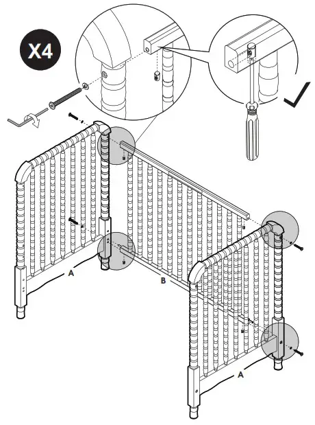 DAVINCI M7398 Jenny Lind - INSTRUCCIONES DE MONTAJE 4