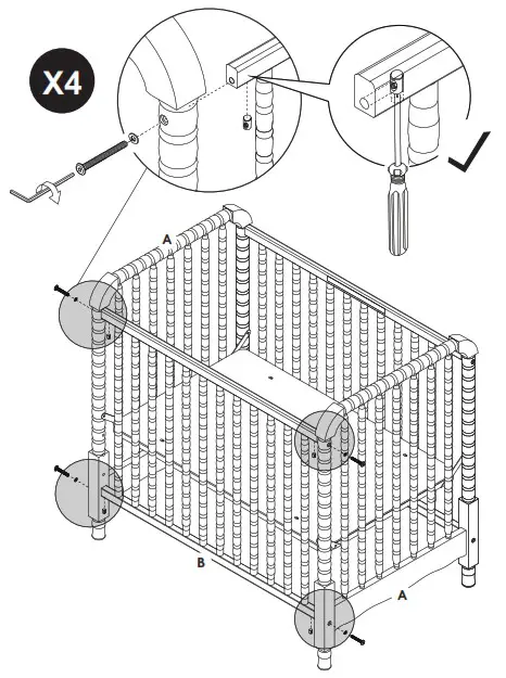 DAVINCI M7398 Jenny Lind - INSTRUCCIONES DE MONTAJE 14