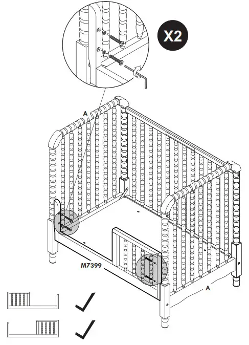 DAVINCI M7398 Jenny Lind - INSTRUCCIONES DE MONTAJE 22