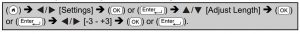 FIG 88 Ajuste de la longitud de la etiqueta