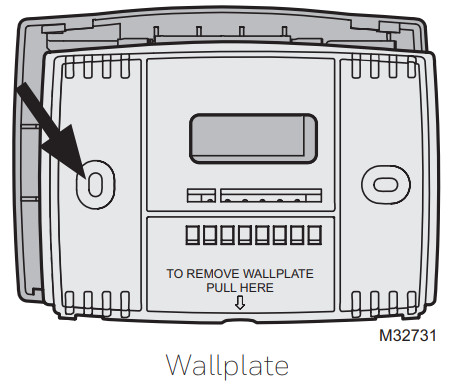 Termostato programable Honeywell RTH2300B1012 - Placa de pared separada