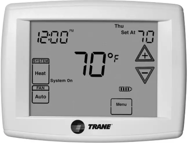 Configuración del termostato programable Trane