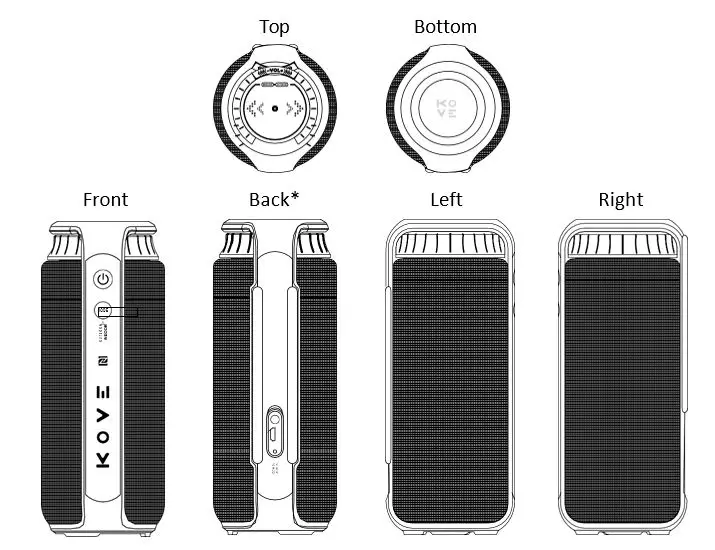 Kove-Commuter-2-Black-Bluetooth-Speakers-Portable-Wireless-fig-1