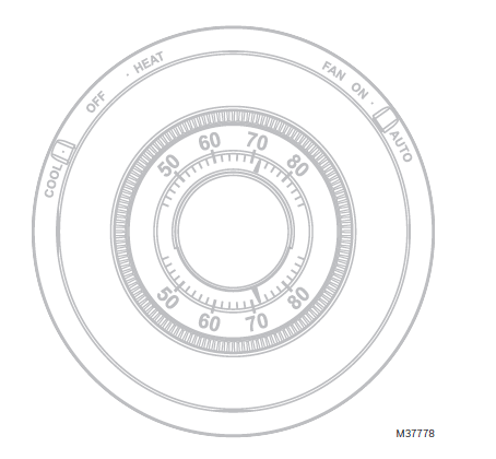 Manual del usuario del termostato no programable Honeywell CT87N The Round