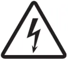 Icono de advertencia de electricidad